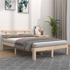 Bed Frame Solid Wood 120x190 Cm 4ft
