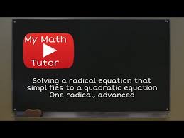A Quadratic Equation One Radical
