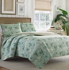 tommy bahama green palm tree quilt