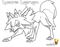 Select from 35627 printable crafts of cartoons, nature, animals, bible and many more. Lycanroc Coloring Pages Coloring Home