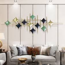 Rhombus Shaped Stars Metal Wall Decor