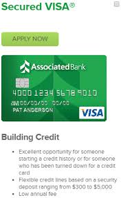 The creditor and issuer of these cards is elan financial services, pursuant to a separate license from visa u.s.a. How To Apply For The Associated Bank Secured Visa Credit Card