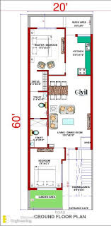 20x60 Home Plan 1200 Sqft Exterior