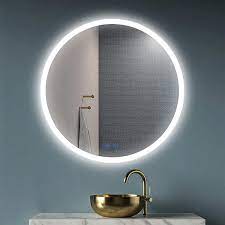 bathroom mirror with led lights modern