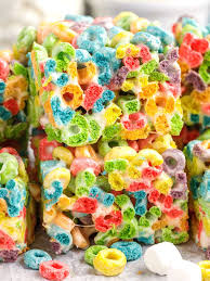 froot loop cereal marshmallow bars