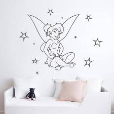 Tinker Bell With Stars Wall Sticker