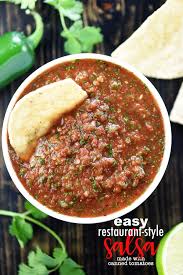 fresh easy salsa with canned tomatoes