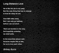 long distance love poem by britney burns