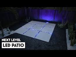 Concrete Patio With Led
