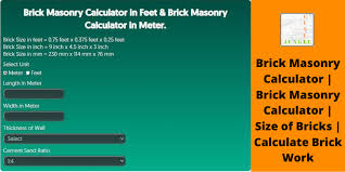Brick Masonry Calculator Brick