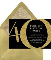 40th birthday invitations your guide
