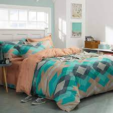 Brown Gray And Turquoise Plaid