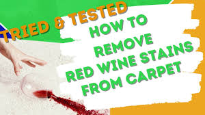 how to remove red wine stain from