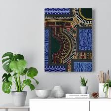Modern African Fabric Wall Art Design