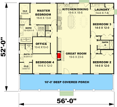 House Plan With Decorative Gable