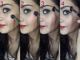 highlight face steps makeup s