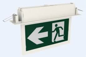 led fire exit signage size 297mmx187mm