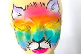 rainbow kitty face paint learn to