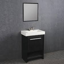 Vama 24 W X 14 D Modern Black Bathroom