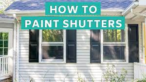 to paint shutters to improve curb appeal