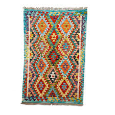 uzbek hand knotted rhombus themed wool