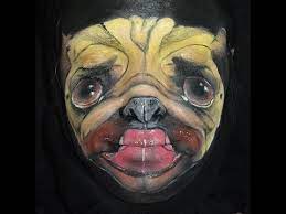 pug dog face paint tutorial you