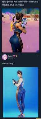 Epic games was horny af in the studio making chun li's model kasey ain't no  way - iFunny Brazil