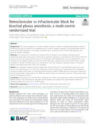 Pdf Retroclavicular Vs Infraclavicular Block For Brachial