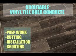 install groutable vinyl plank tile