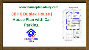 3bhk Duplex House House Plan With Car