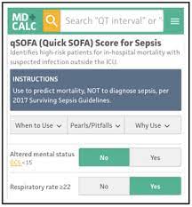 sepsis shock qsofa sofa score