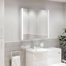 modern bathroom mirror cabinet led