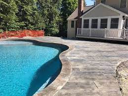 stamped concrete pool decks in ord