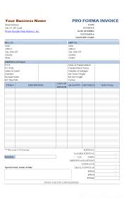 Simple Proforma Invoicing Sample