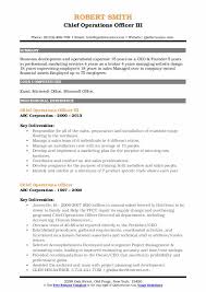 Chief Operations Officer Resume Samples Qwikresume