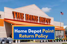 Home Depot Paint Return Policy What S