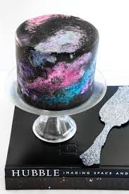 black velvet nebula cake sprinkle bakes