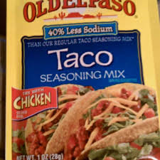 less sodium taco seasoning mix and