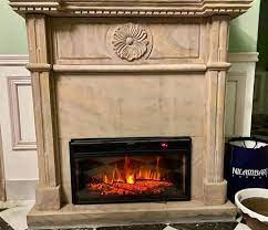 Antique Electric Fireplace 28x16x6inches