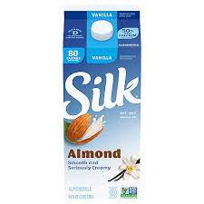 silk pure almond vanilla almond milk
