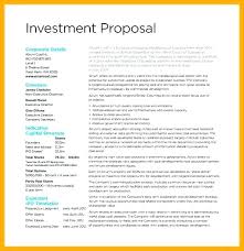 Real Estate Investment Prospectus Template Example Proposal