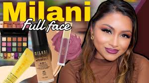 full face using milani cosmetics