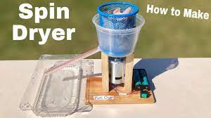 how to make a spin drying machine at