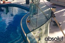 curved glass pool fences curved style