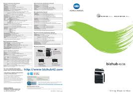 Konica minolta turkey i̇ş teknolojileri a.ş. Relion Minolta Bizhub 42 36 User Manual Manualzz