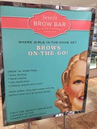 brow waxing at the benefit brow bar in
