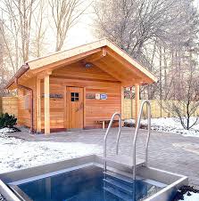 building an outdoor wood burning sauna