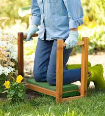 Our Durable Cedar Garden Kneeler Seat