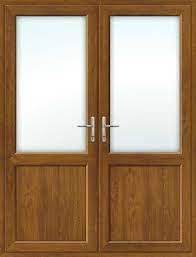 Half Glazed Oak French Doors