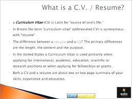 Curriculum Vitae And Resume Curriculum Vitae Vs Resume New